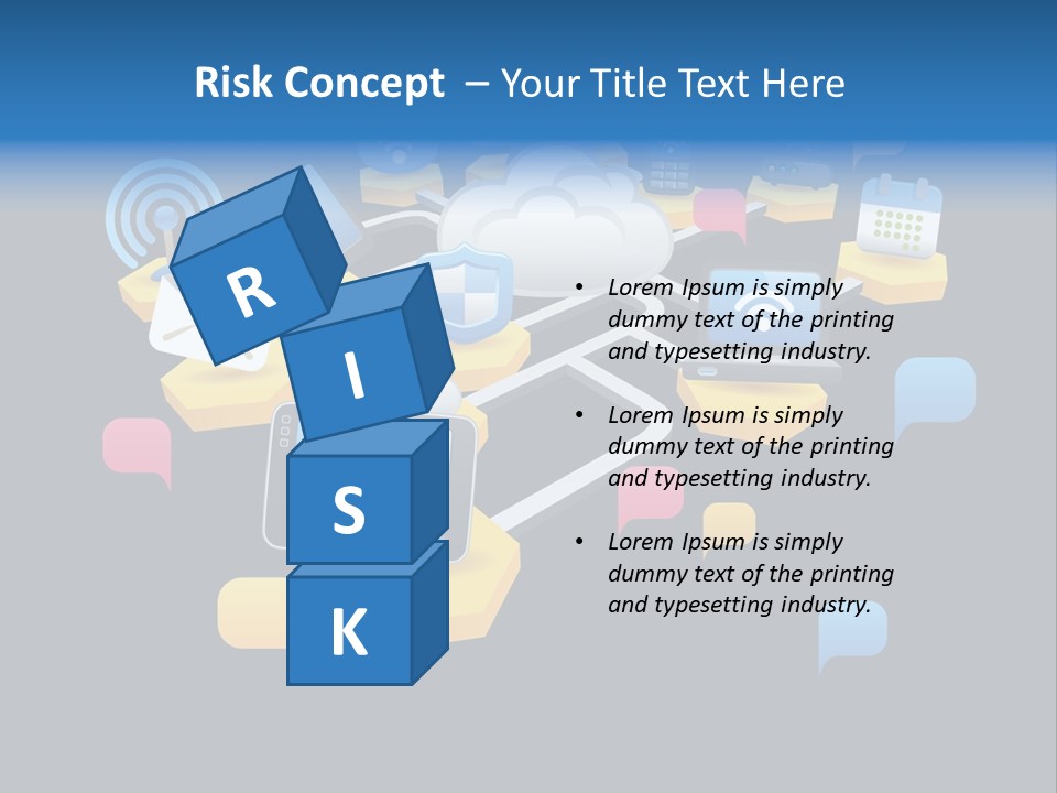 Connection Design Element Speech Bubble PowerPoint Template