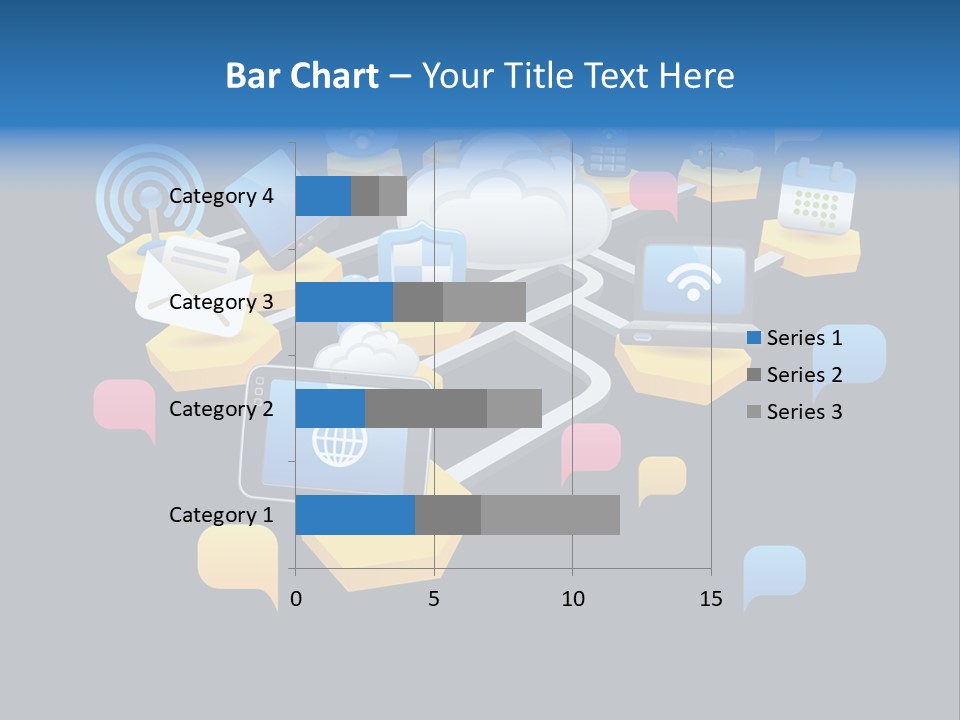 Connection Design Element Speech Bubble PowerPoint Template