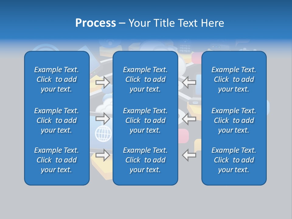 Connection Design Element Speech Bubble PowerPoint Template