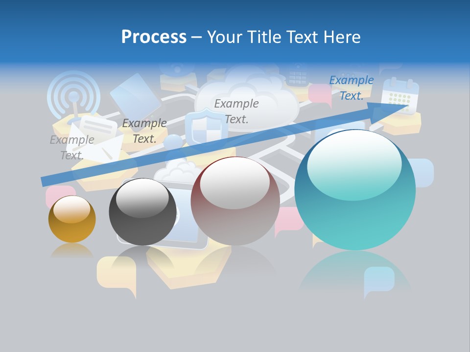 Connection Design Element Speech Bubble PowerPoint Template