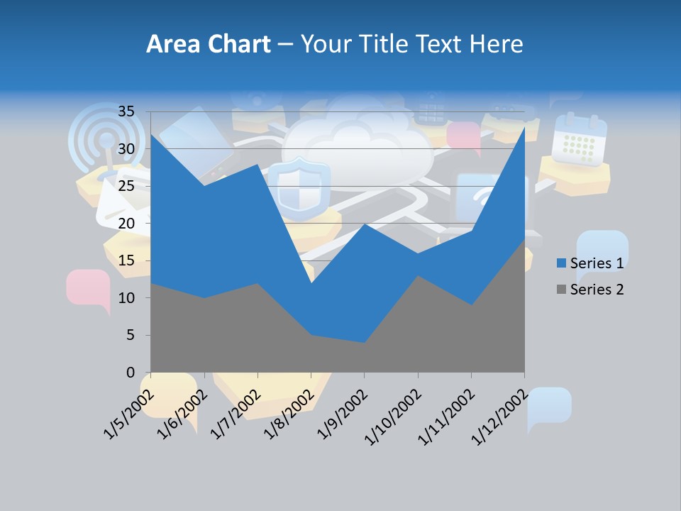 Connection Design Element Speech Bubble PowerPoint Template