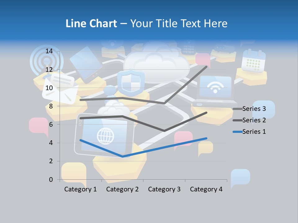 Connection Design Element Speech Bubble PowerPoint Template