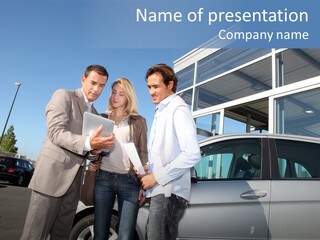 Automobile Android Pda PowerPoint Template