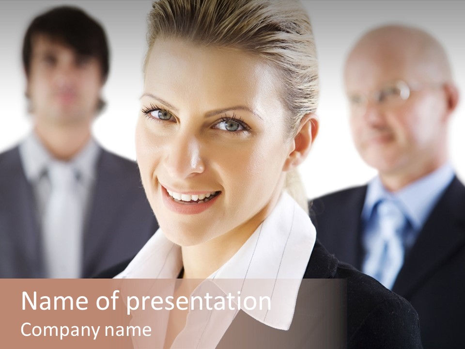 Contemporary Businesspeople Businessteam PowerPoint Template