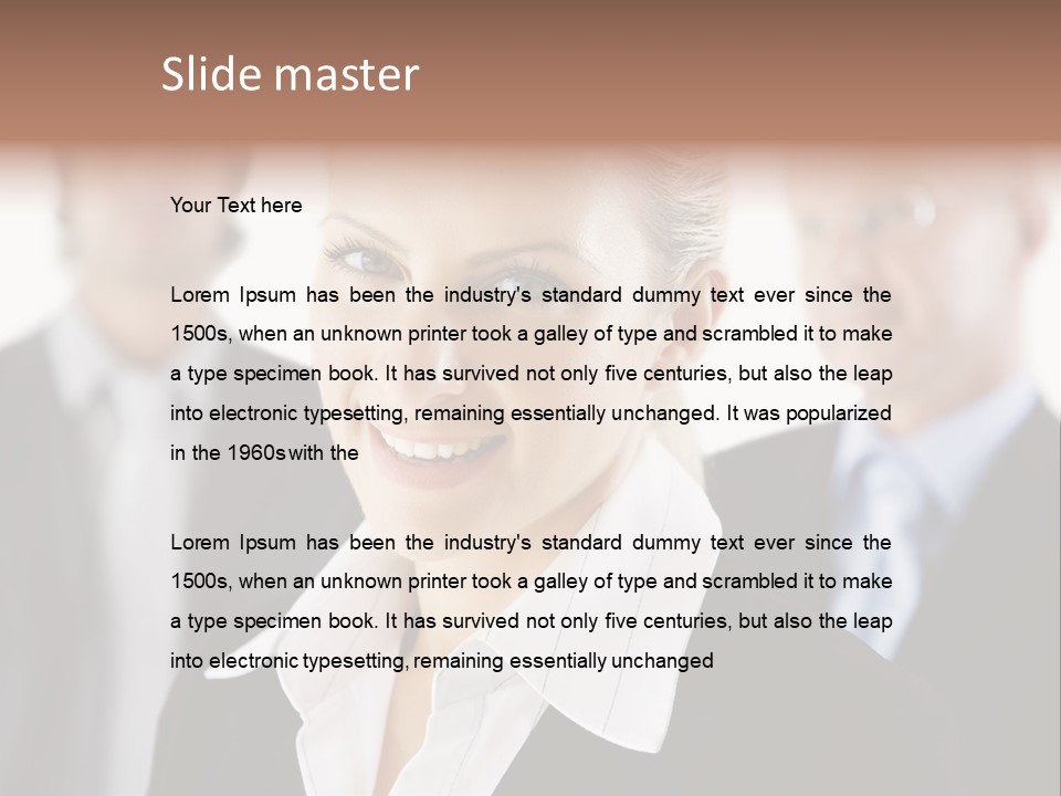 Contemporary Businesspeople Businessteam PowerPoint Template