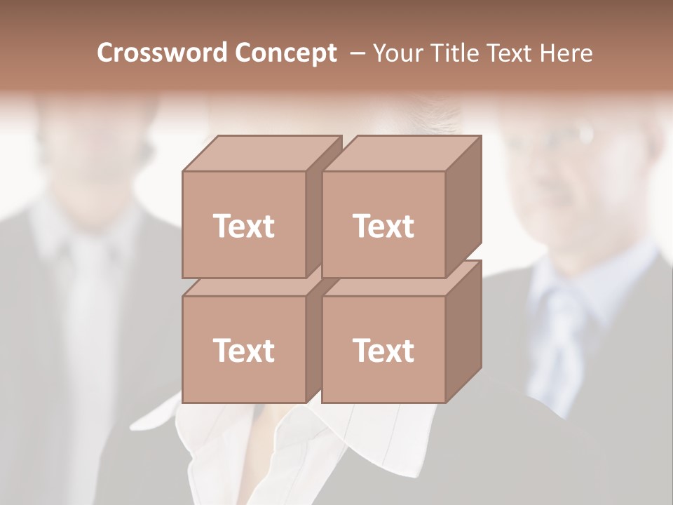 Contemporary Businesspeople Businessteam PowerPoint Template