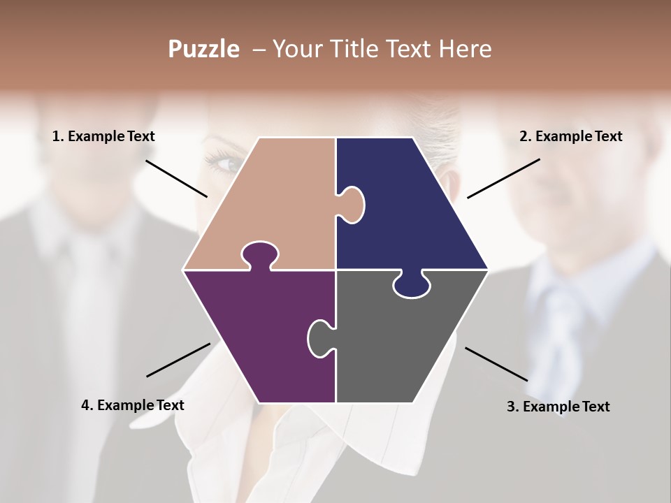 Contemporary Businesspeople Businessteam PowerPoint Template