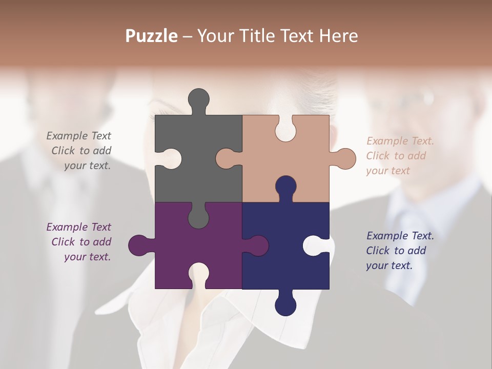 Contemporary Businesspeople Businessteam PowerPoint Template