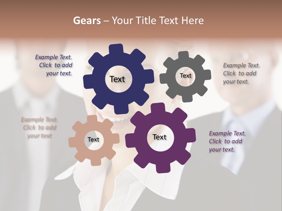 Contemporary Businesspeople Businessteam PowerPoint Template