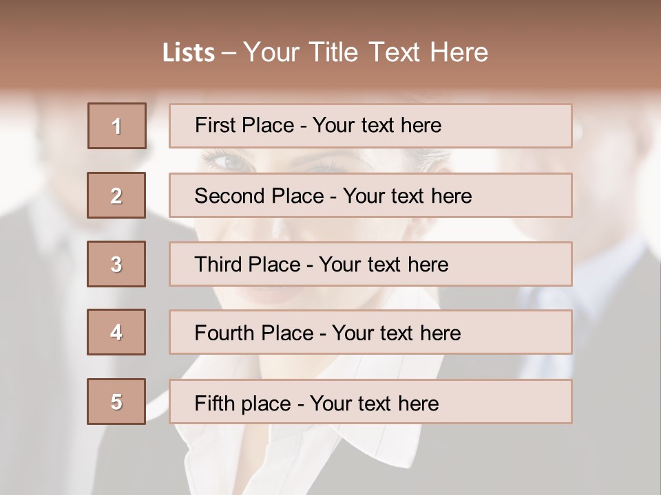 Contemporary Businesspeople Businessteam PowerPoint Template