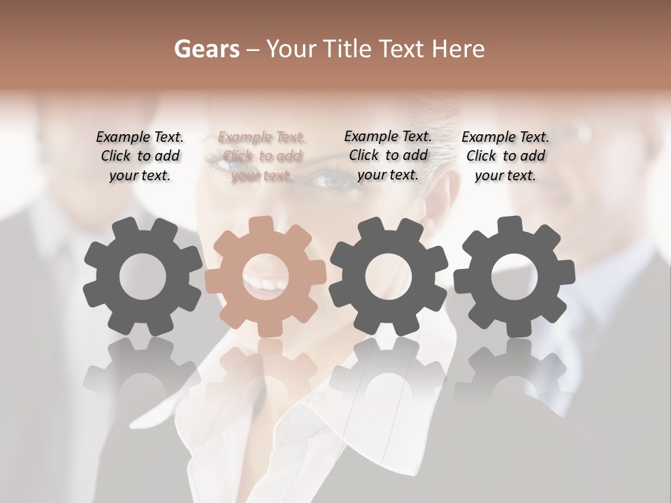 Contemporary Businesspeople Businessteam PowerPoint Template