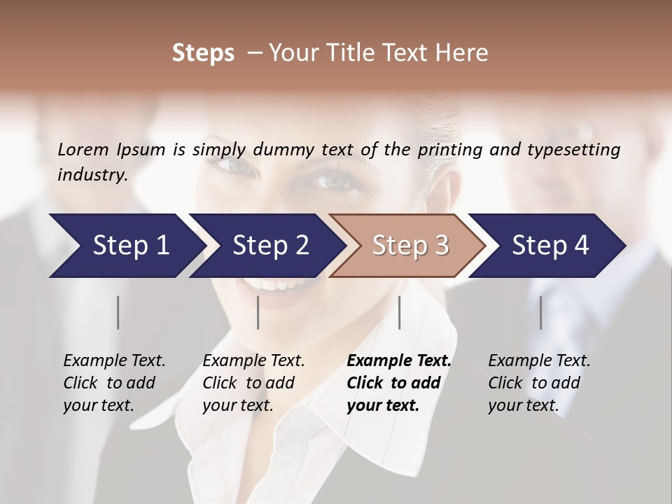 Contemporary Businesspeople Businessteam PowerPoint Template