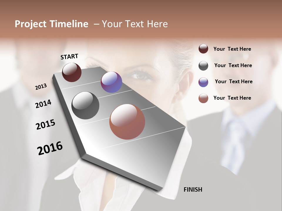Contemporary Businesspeople Businessteam PowerPoint Template