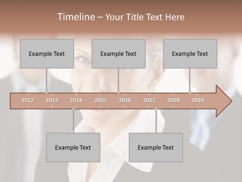 Contemporary Businesspeople Businessteam PowerPoint Template