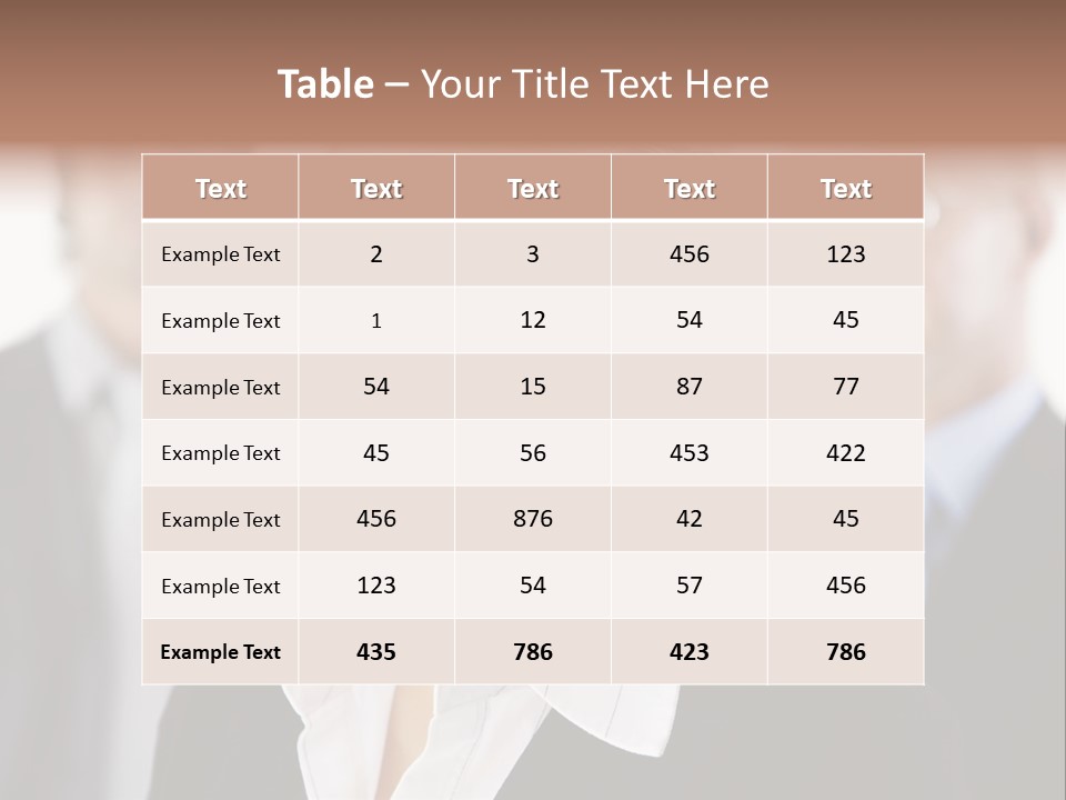 Contemporary Businesspeople Businessteam PowerPoint Template