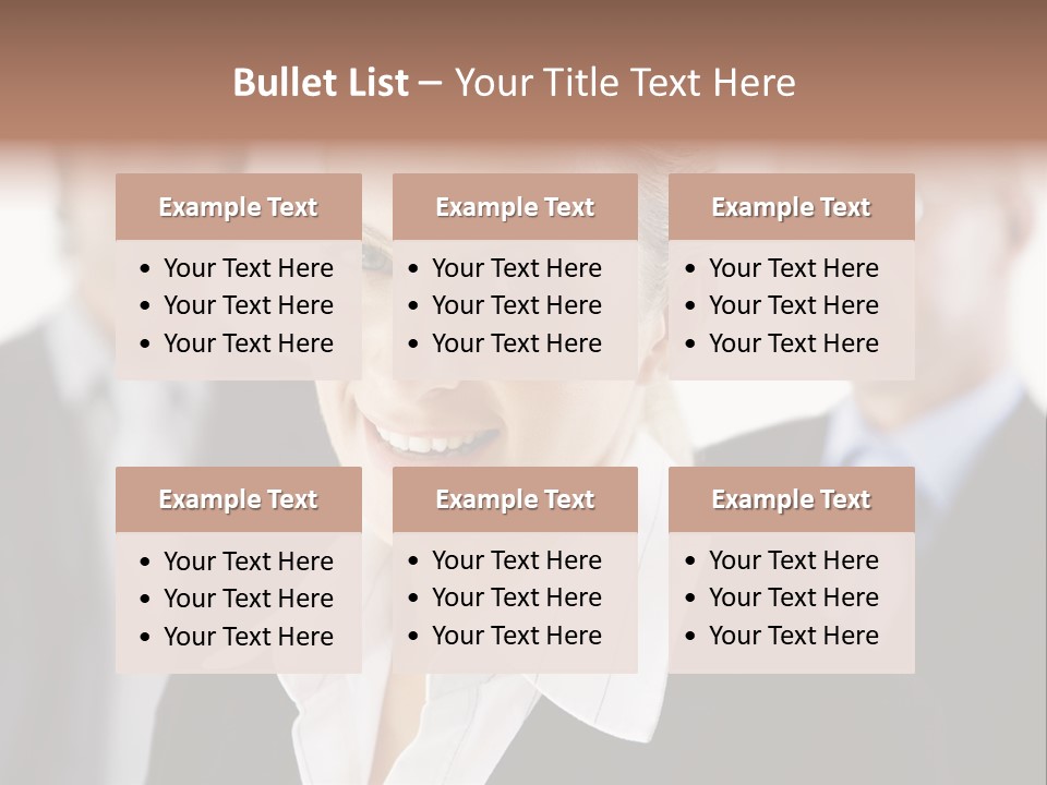 Contemporary Businesspeople Businessteam PowerPoint Template