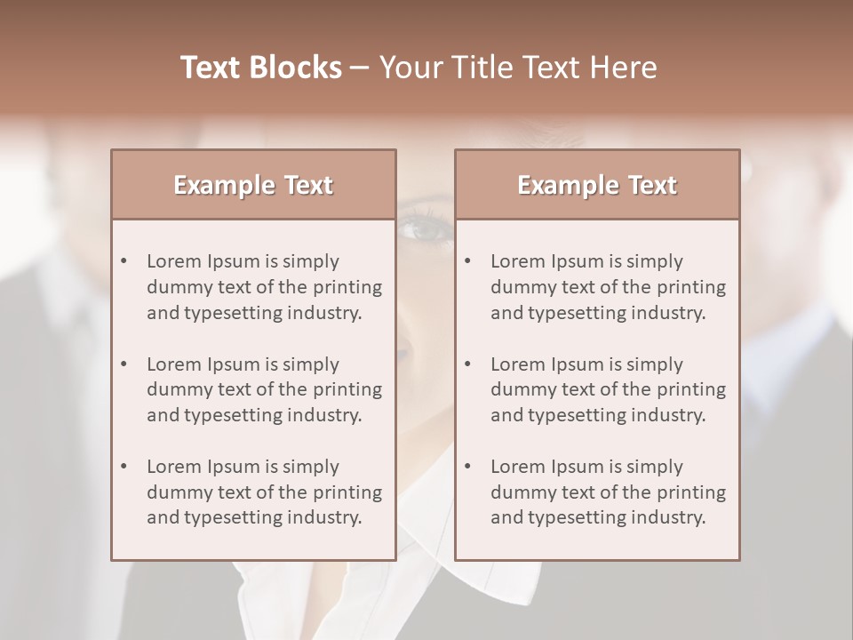 Contemporary Businesspeople Businessteam PowerPoint Template