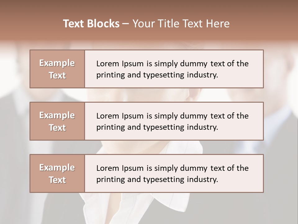Contemporary Businesspeople Businessteam PowerPoint Template