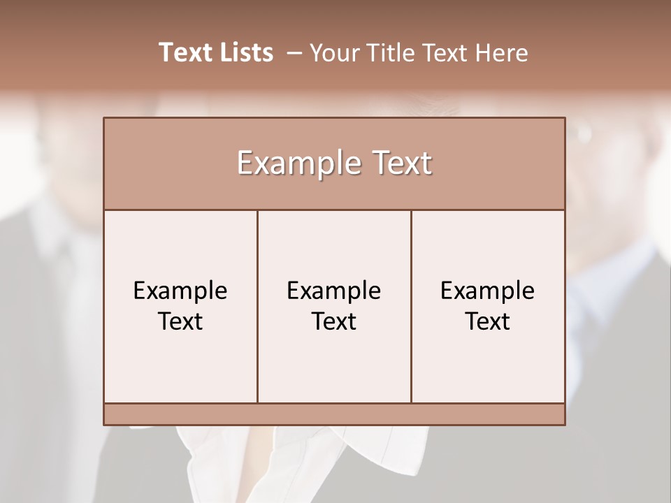 Contemporary Businesspeople Businessteam PowerPoint Template