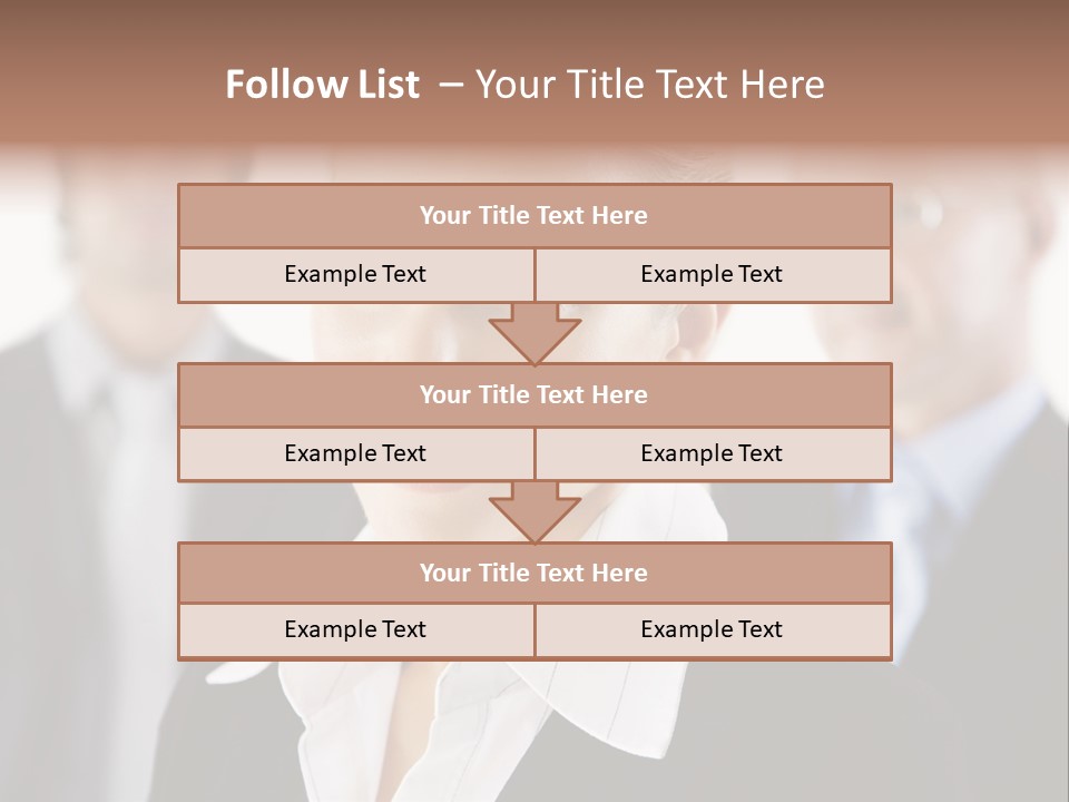 Contemporary Businesspeople Businessteam PowerPoint Template