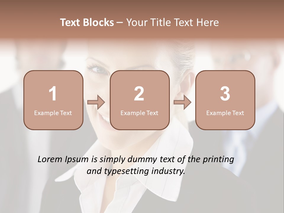 Contemporary Businesspeople Businessteam PowerPoint Template
