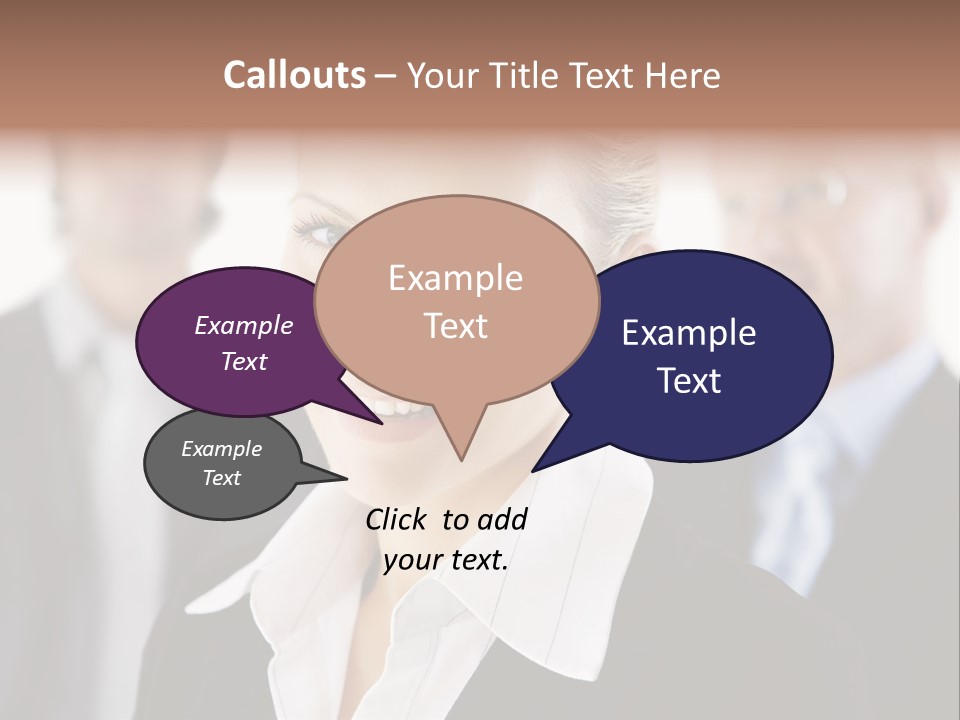 Contemporary Businesspeople Businessteam PowerPoint Template