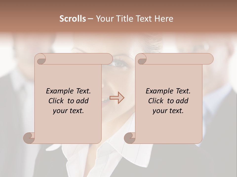 Contemporary Businesspeople Businessteam PowerPoint Template