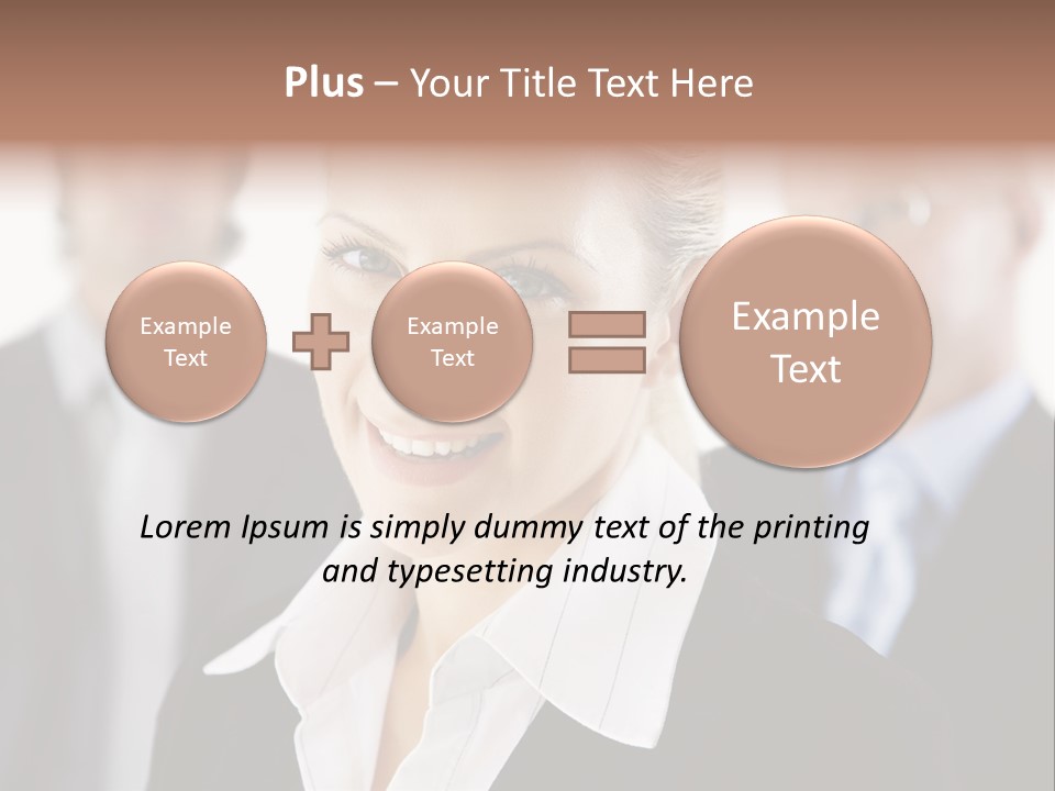 Contemporary Businesspeople Businessteam PowerPoint Template