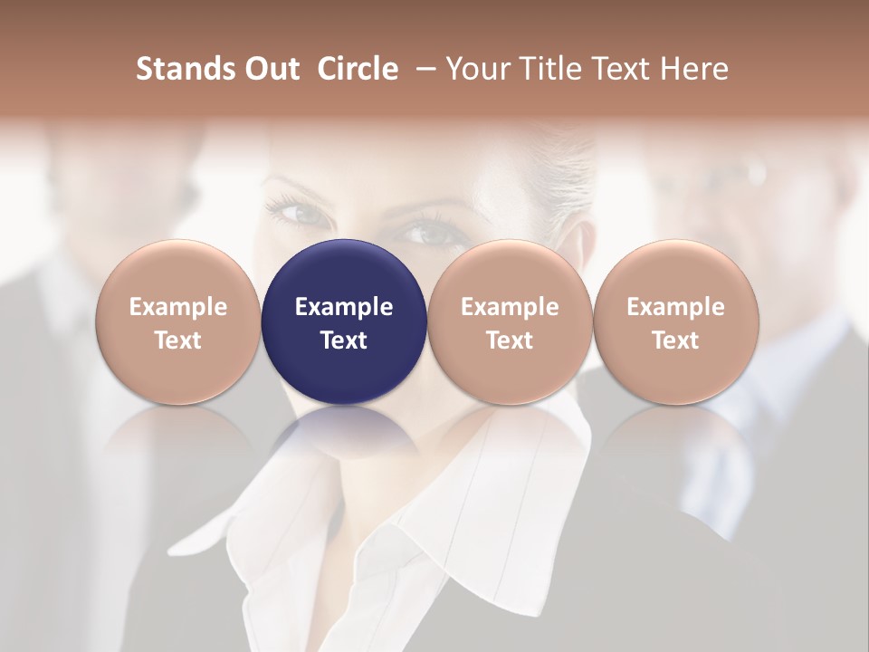 Contemporary Businesspeople Businessteam PowerPoint Template