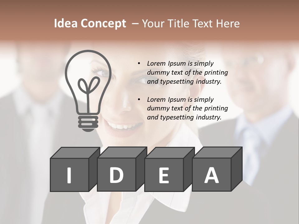 Contemporary Businesspeople Businessteam PowerPoint Template