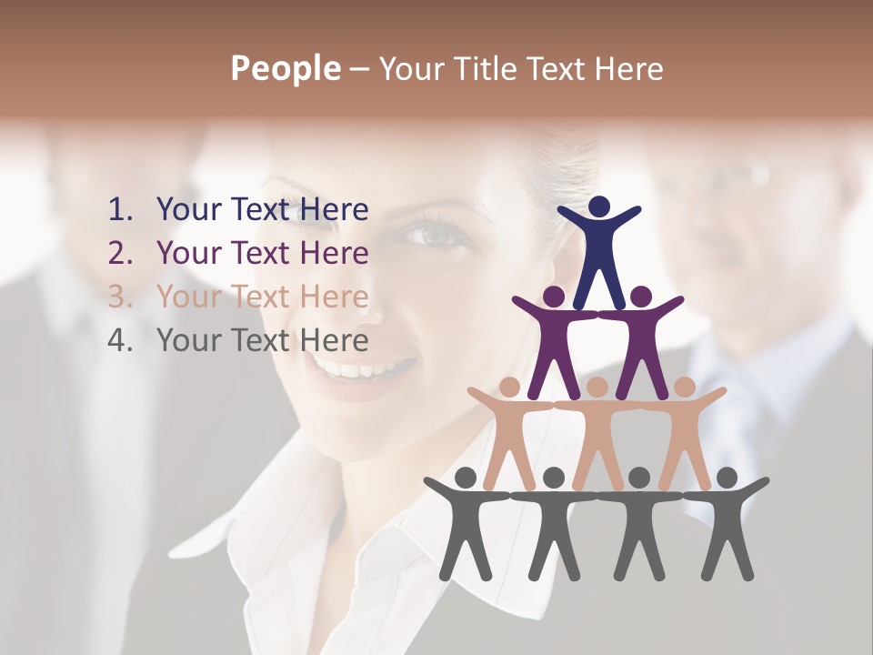 Contemporary Businesspeople Businessteam PowerPoint Template