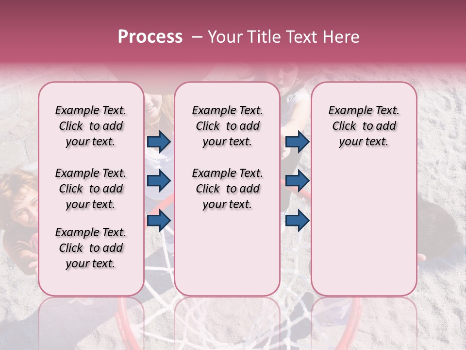 A Group Of Kids Playing Basketball In The Sand PowerPoint Template