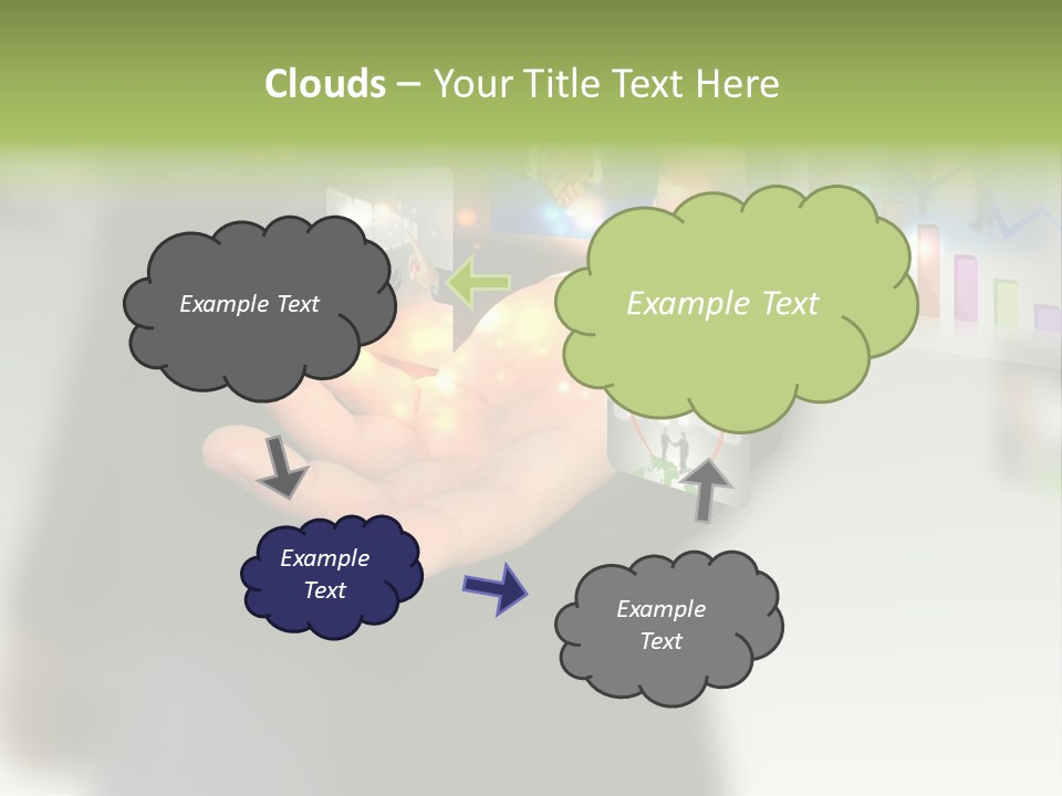 Glowing Man Start PowerPoint Template