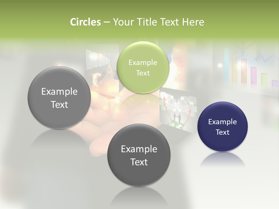 Glowing Man Start PowerPoint Template