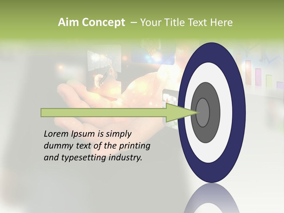 Glowing Man Start PowerPoint Template