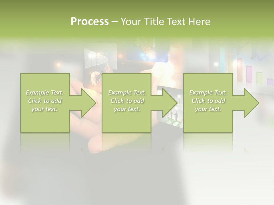 Glowing Man Start PowerPoint Template