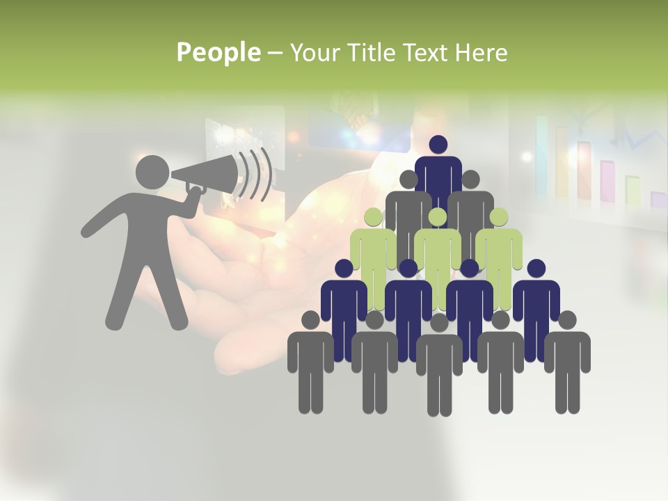 Glowing Man Start PowerPoint Template