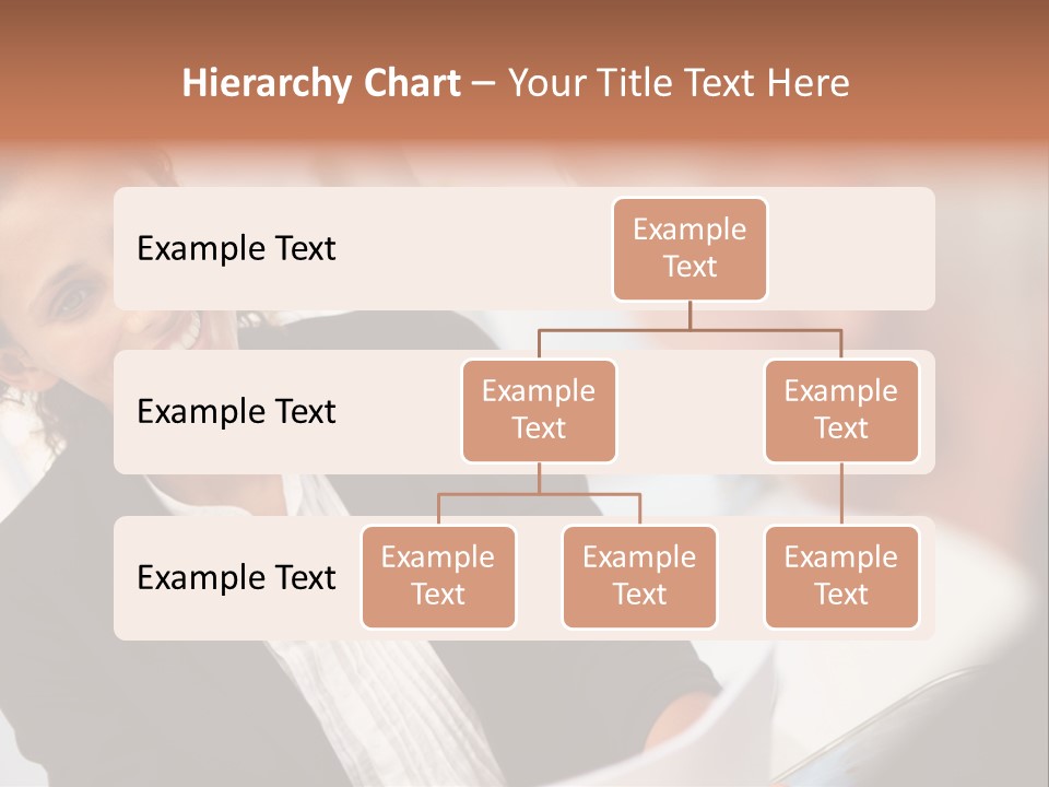A Woman Sitting At A Desk Talking To A Man PowerPoint Template