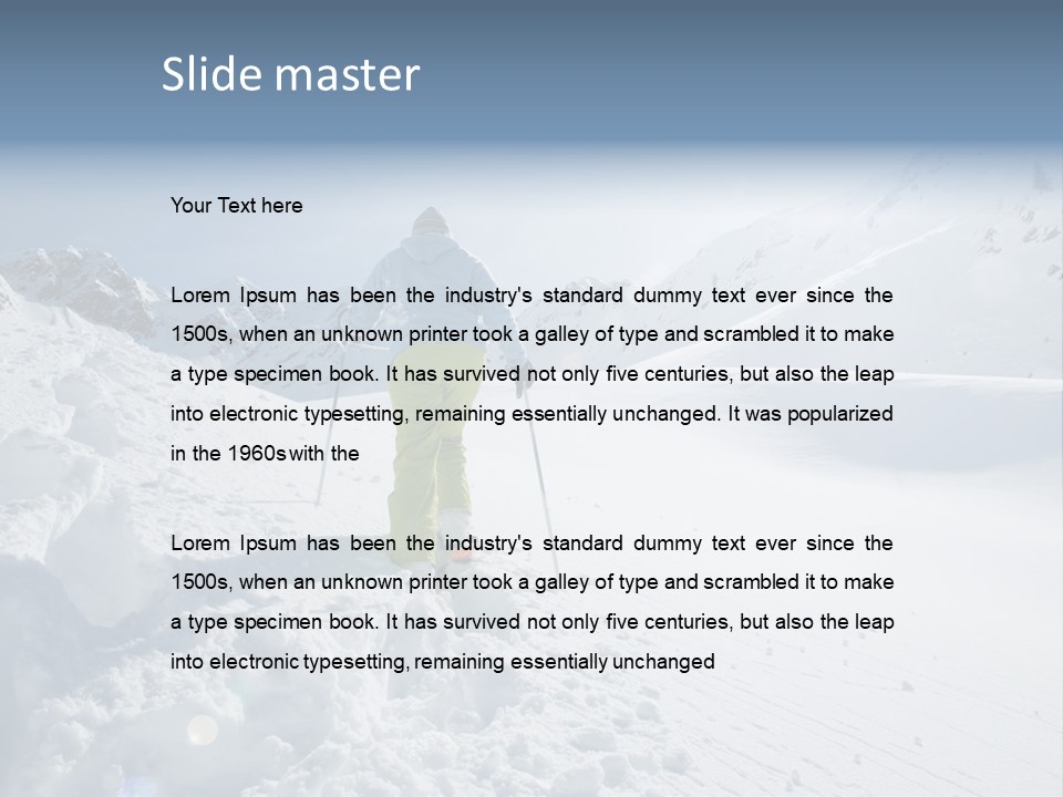 Sporty Active Pole PowerPoint Template