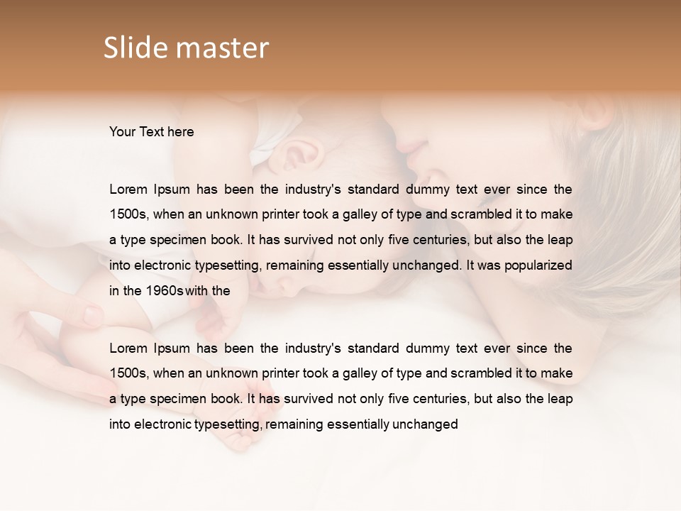 Months Childhood Caucasian PowerPoint Template