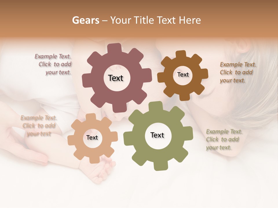 Months Childhood Caucasian PowerPoint Template