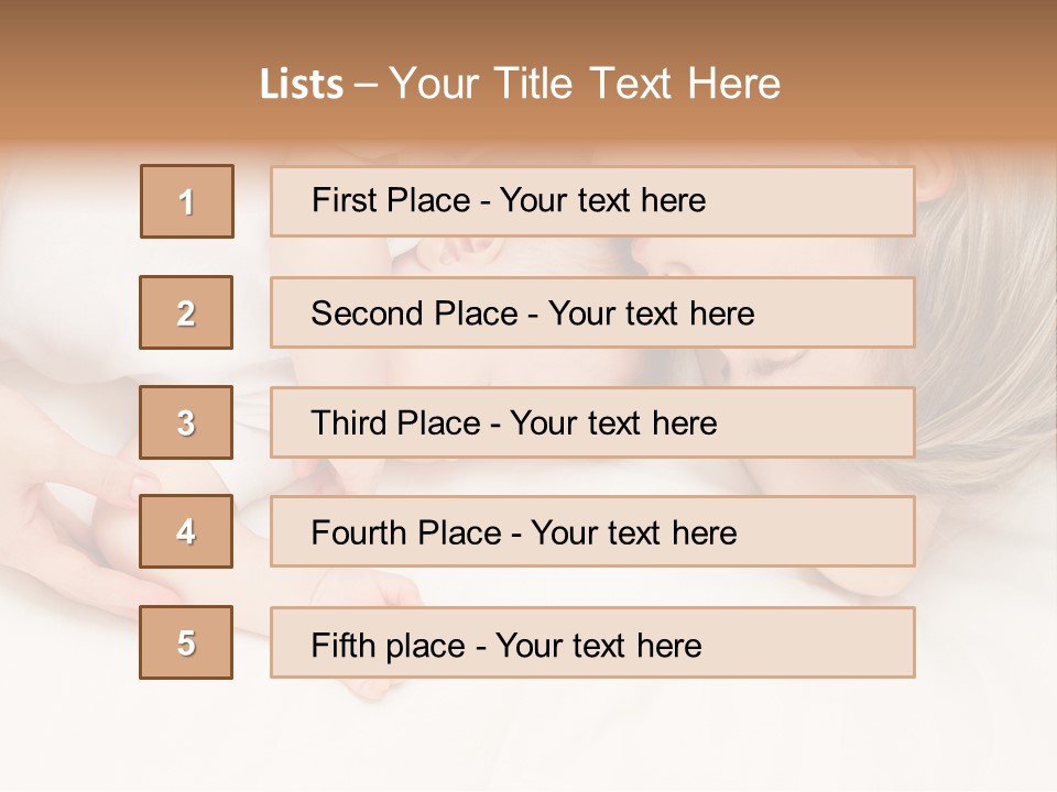 Months Childhood Caucasian PowerPoint Template