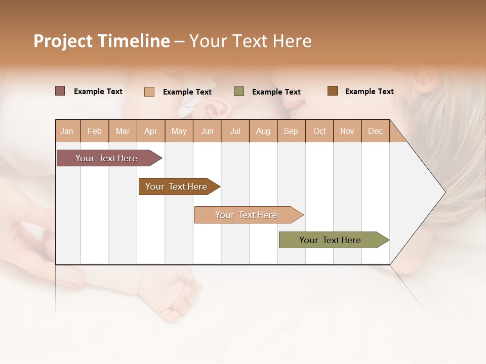 Months Childhood Caucasian PowerPoint Template