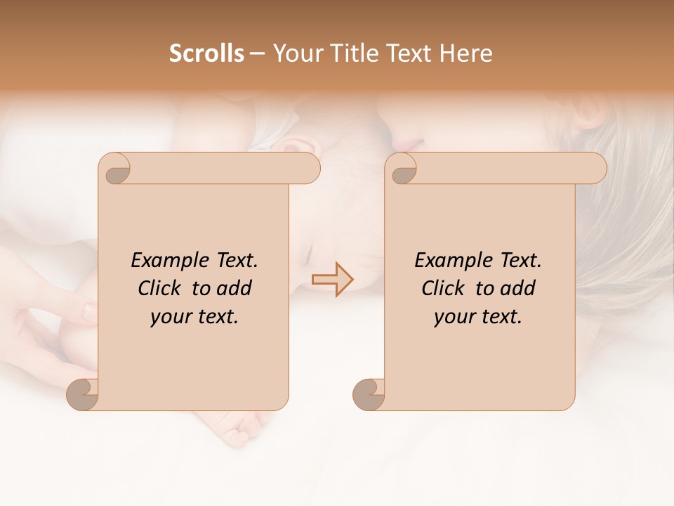 Months Childhood Caucasian PowerPoint Template