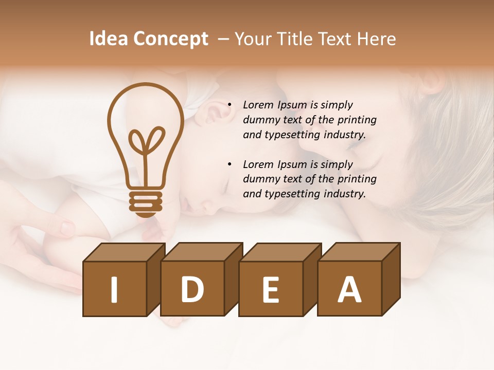 Months Childhood Caucasian PowerPoint Template