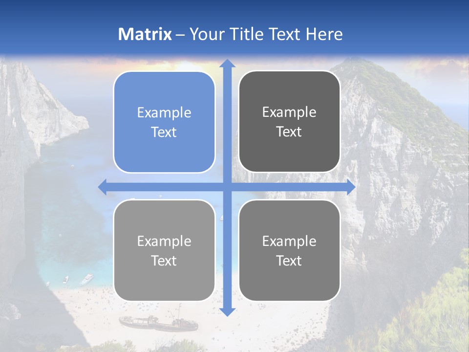 Navagio Zakynthos View PowerPoint Template