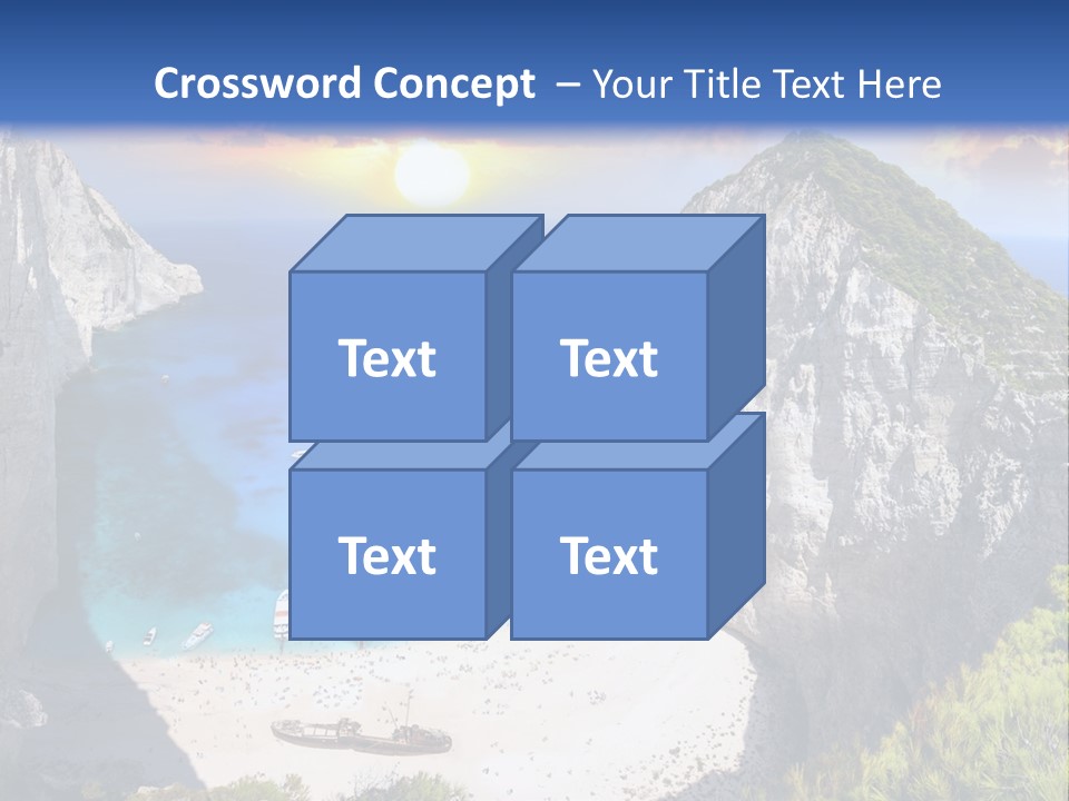 Navagio Zakynthos View PowerPoint Template