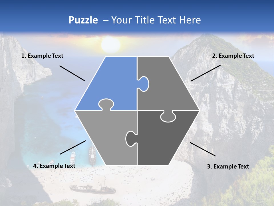 Navagio Zakynthos View PowerPoint Template