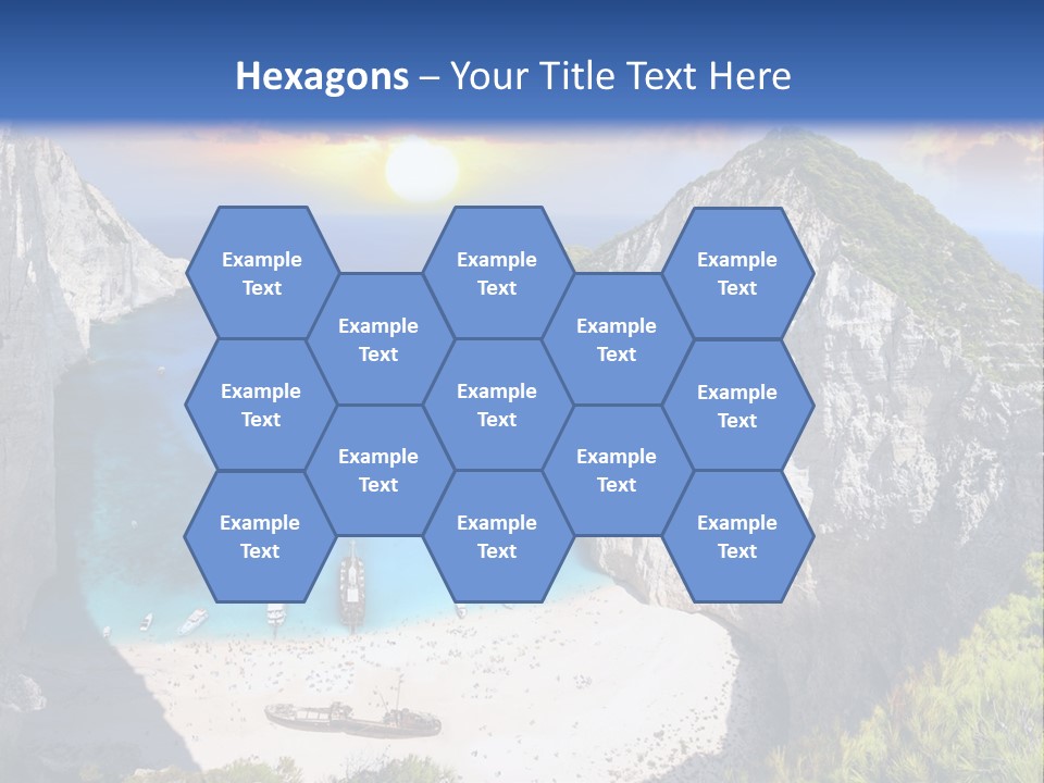 Navagio Zakynthos View PowerPoint Template