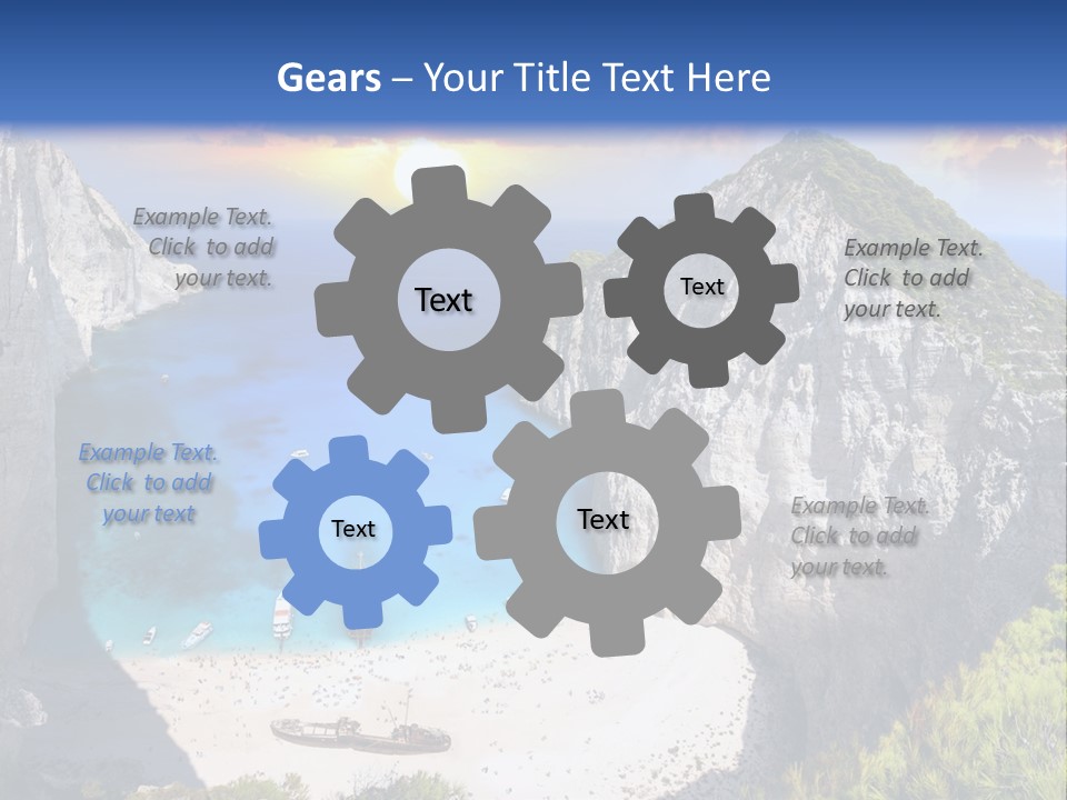 Navagio Zakynthos View PowerPoint Template